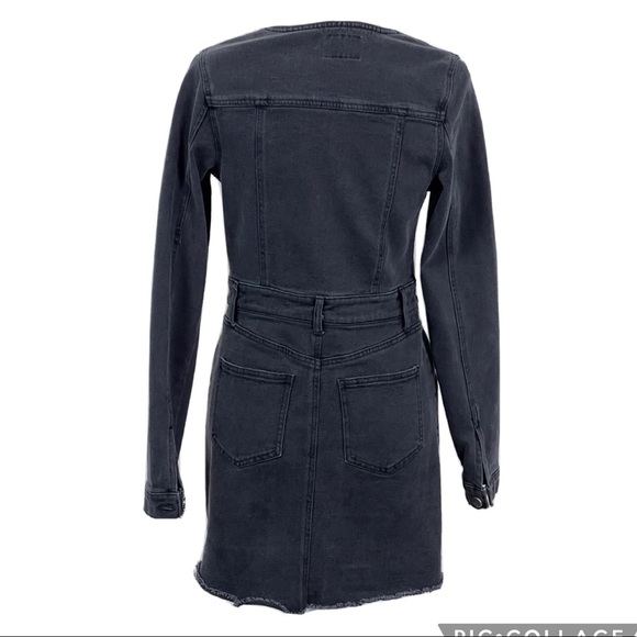 Tinsel Town denim dress Medium long sleeve full zip - Picture 3 of 12